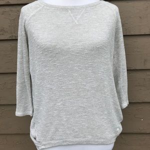 Long sleeve cream colored with sparkles sweater